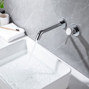 Wastafelkraan Amore Inbouw Chroom Mengkraan Rond 1 Greeps