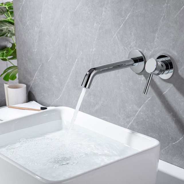 Wastafelkraan Amore Inbouw Chroom Mengkraan Rond 1 Greeps