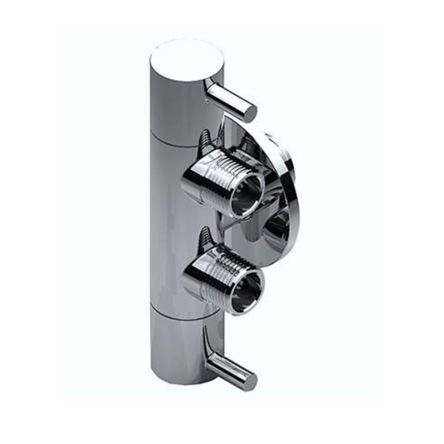 Creavit Dubbeldienstkraan bidetkraan met dubbel uitgang Hoekstopkraan geschikt voor Staandtoilet