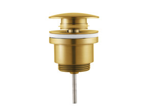 Clickwaste Mila Universeel Geborsteld Goud Afvoerplug 5/4