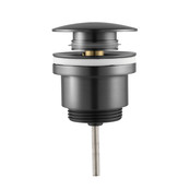 Clickwaste Mila Universeel Geborsteld Gunmetal Afvoerplug 5/4