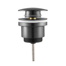 Clickwaste Mila Universeel Geborsteld Gunmetal Afvoerplug 5/4