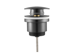 Clickwaste Mila Universeel Geborsteld Gunmetal Afvoerplug 5/4