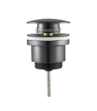 ALONI Clickwaste Mila Universeel Geborsteld Gunmetal Afvoerplug 5/4