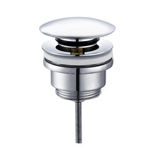 Clickwaste Mila Universeel Glans Chroom Afvoerplug 5/4