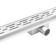 RVS Douchegoot 60x11x7 cm compleet met Flens Uitneembaar Sifon + uitneembaar haarfilter