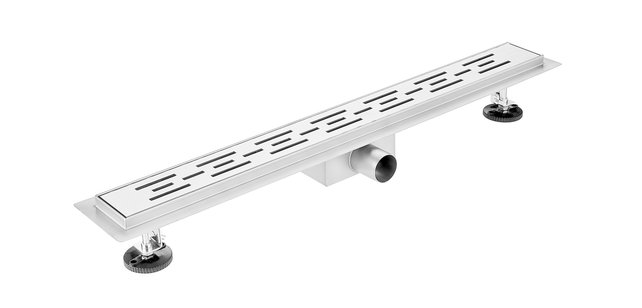 RVS Douchegoot 60x11x7 cm compleet met Flens Uitneembaar Sifon + uitneembaar haarfilter