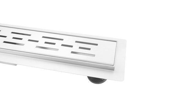 RVS Douchegoot 70x11x7 cm compleet met Flens Uitneembaar Sifon + uitneembaar haarfilter