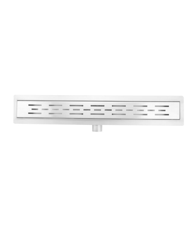 RVS Douchegoot 70x11x7 cm compleet met Flens Uitneembaar Sifon + uitneembaar haarfilter