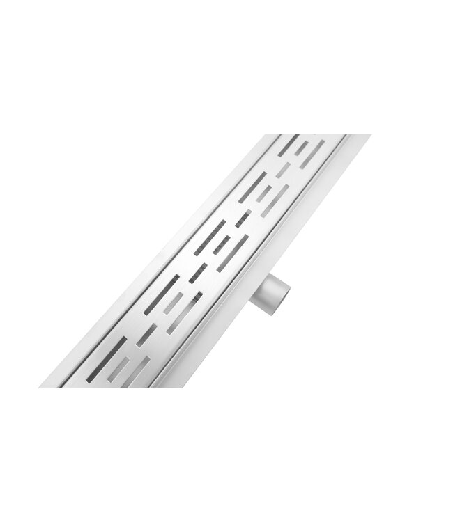 RVS Douchegoot 90x11x7 cm compleet met Flens Uitneembaar Sifon + uitneembaar haarfilter