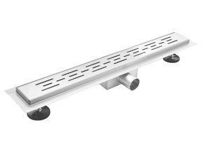 RVS Douchegoot 90x11x7 cm compleet met Flens Uitneembaar Sifon + uitneembaar haarfilter