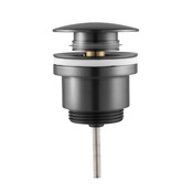 Mini Toilet Fonteinset Parro Zwart Lupo 40x22x8cm Planchet massief hout met Handdoekhouder met Waskom natuursteen