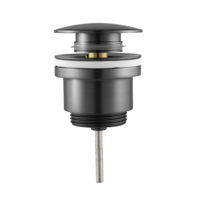 Mini Toilet Fonteinset Parro Zwart Lupo 40x22x8cm Planchet massief hout met Handdoekhouder met Waskom natuursteen