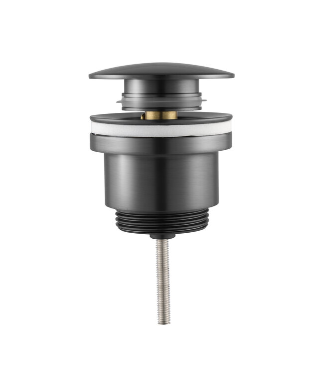 SANI-SUPPLY Mini Toilet Fonteinset Parro Zwart Lupo 40x22x8cm Planchet massief hout met Handdoekhouder met Waskom natuursteen