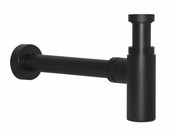 Mini Toilet Fonteinset Parro Zwart Lupo 40x22x8cm Planchet massief hout met Handdoekhouder met Waskom natuursteen