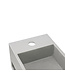 Fontein Toilet - Toiletmeubel WC Solid Surface 36x16cm - Betonlook Rechts