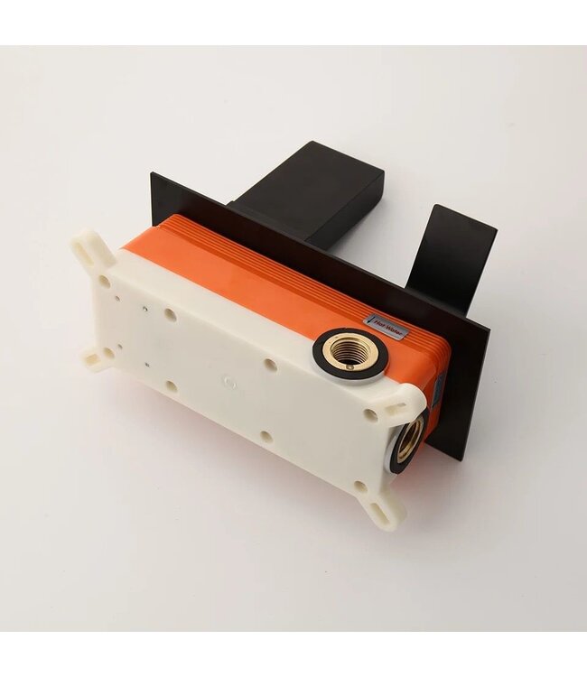 Inbouw wastafelkraan Vierkant New Born Zwart