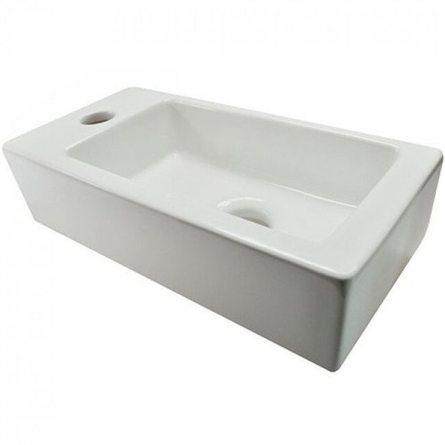 Fonteinset Rhea Rechthoek Rechts 36.5x18x9cm Toiletkraan Clickwaste Sifon Koper Fonteinset Rhea Rechthoek Rechts 36.5x18x9cm Toiletkraan Clickwaste Sifon Koper