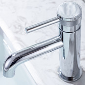 Wastafelkraan Amore Opbouw Laag Rond Chroom 1 Greeps