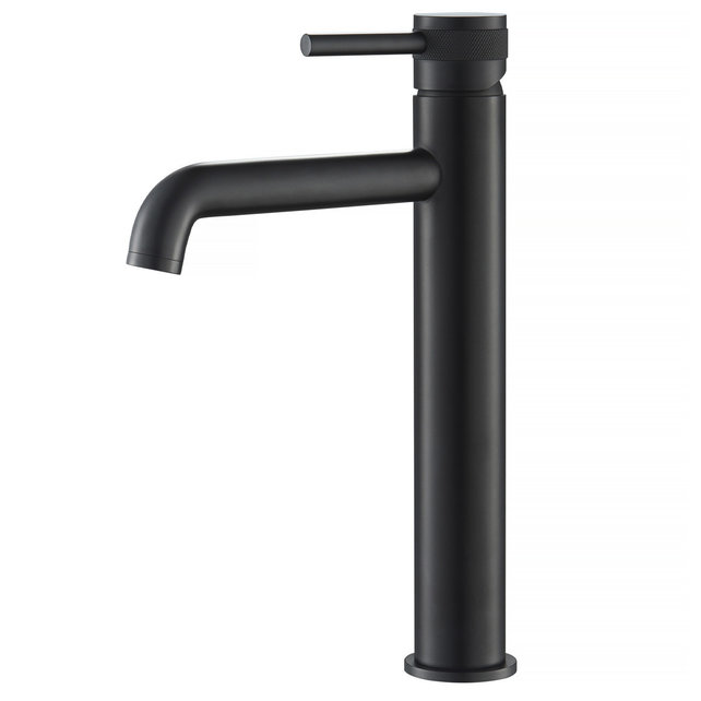 Wastafelkraan Amore Opbouw Hoog Rond Chroom 1 Greeps