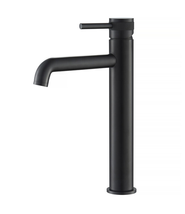 Wastafelkraan Amore Opbouw Hoog Rond Chroom 1 Greeps