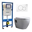 GEBERIT Geberit UP 320 Toiletset -Daley Sigma-01 Glans Chroom - Inbouw WC Hangtoilet Wandcloset