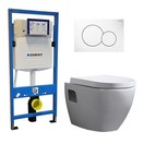 Geberit UP 320 Toiletset -Daley Sigma-01 Mat Chroom - Inbouw WC Hangtoilet Wandcloset