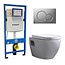 GEBERIT Geberit UP 320 Toiletset -Daley Sigma-01 Zwart - Inbouw WC Hangtoilet Wandcloset