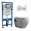 GEBERIT Geberit UP 320 Toiletset -Daley Sigma-01 Zwart - Inbouw WC Hangtoilet Wandcloset