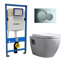 Geberit UP 320 Toiletset -Daley Sigma-20 Wit - Inbouw WC Hangtoilet Wandcloset