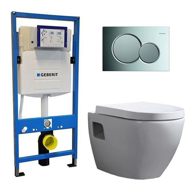 mixer berekenen Weinig Geberit UP 320 Toiletset -Daley Sigma-20 Wit - Inbouw WC Hangtoilet