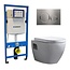 GEBERIT Geberit UP 320 Toiletset -Daley Sigma-20 Wit Mat Chroom - Inbouw WC Hangtoilet Wandcloset