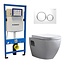 GEBERIT Geberit UP 320 Toiletset -Daley Sigma-20 Wit Mat Chroom - Inbouw WC Hangtoilet Wandcloset