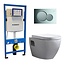 GEBERIT Geberit UP 320 Toiletset -Daley Sigma-20 Mat/Glans Chroom - Inbouw WC Hangtoilet Wandcloset