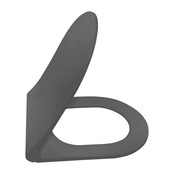 Toiletbril Aloni Mat zwart Softclose Ultra Dun 36x44cm