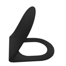 Toiletbril Aloni Mat zwart Softclose Ultra Dun 36x44cm