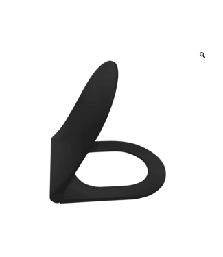 ALONI Toiletbril Aloni Mat zwart Softclose Ultra Dun 36x44cm