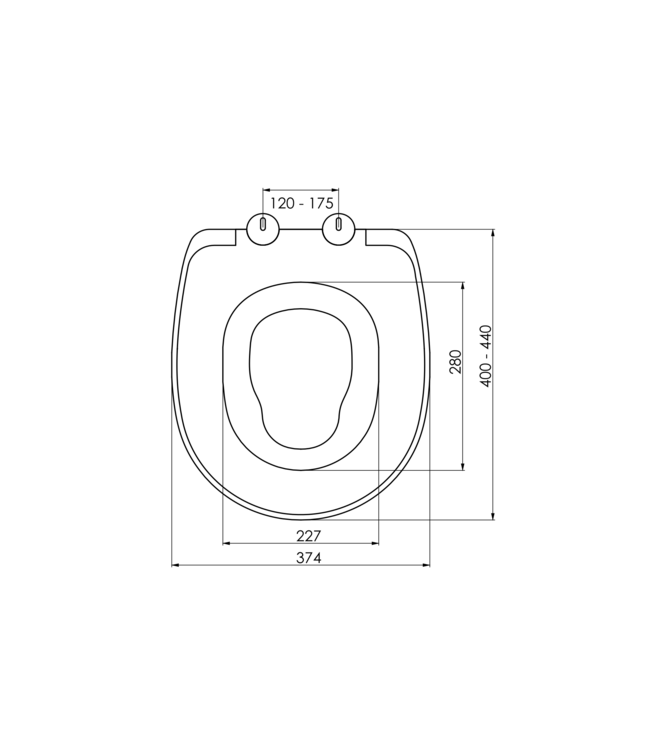 Toiletbril Aloni Family met Geïntegreerde Kinderzitting Duroplast SoftClose Wit