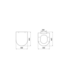 Toiletbril Duroplast Wit 36x44x4cm Softclose inox scharnieren