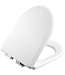 Toiletbril Duroplast Wit 36x44x4cm Softclose inox scharnieren