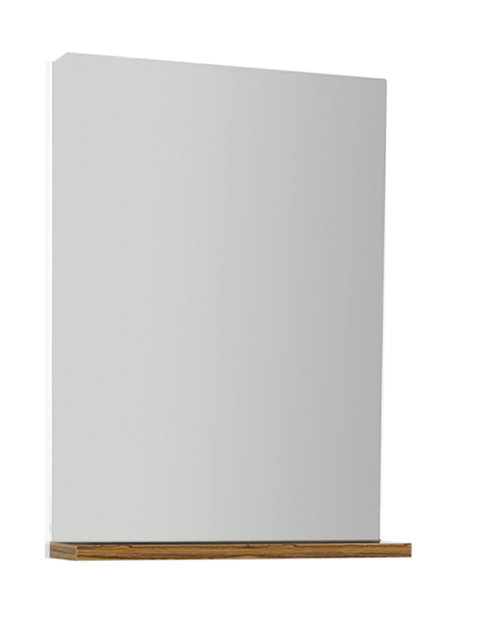 Fonteinkast Compleet Set Elma Eiken/Wit met onderkast spiegel en Keramisch Wastafel 44x54x25 cm Creavit