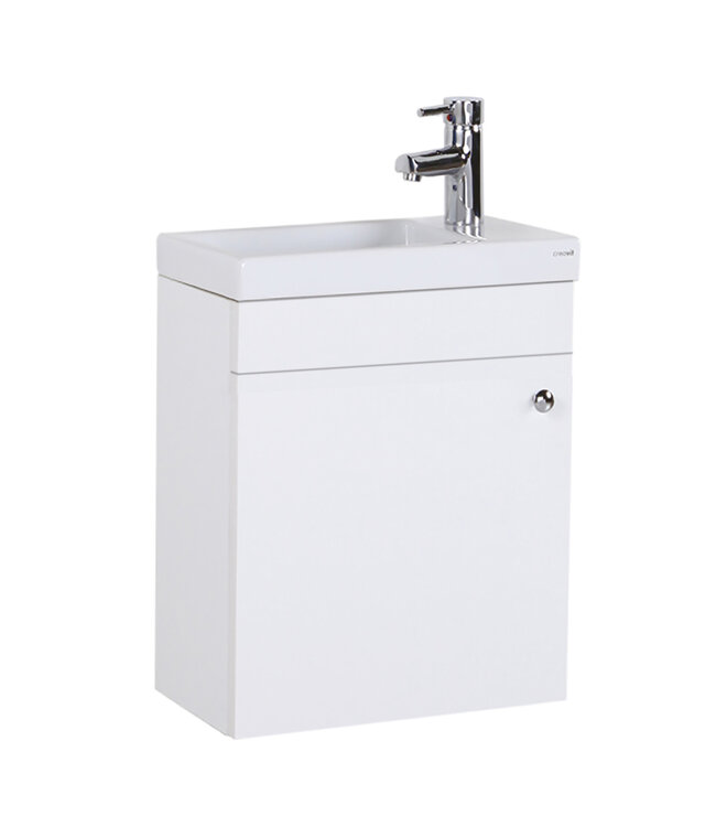 Fonteinkast Compleet set met Onderkast Wit Wastafel En de Spiegel 40x22x60cm Creavit