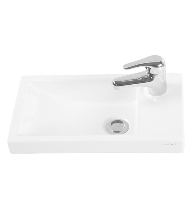 Fonteinkast Compleet set met Onderkast Wit Wastafel En de Spiegel 40x22x60cm Creavit