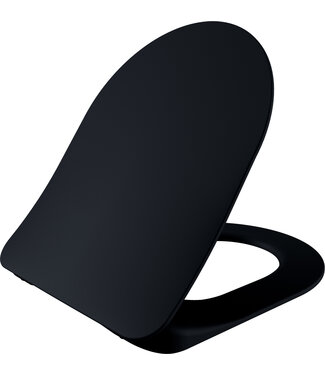 CREAVIT Toiletbril Creavit Freedom Mat Zwart FE320 / FE322 Ultra Dun 36x44,5x2cm