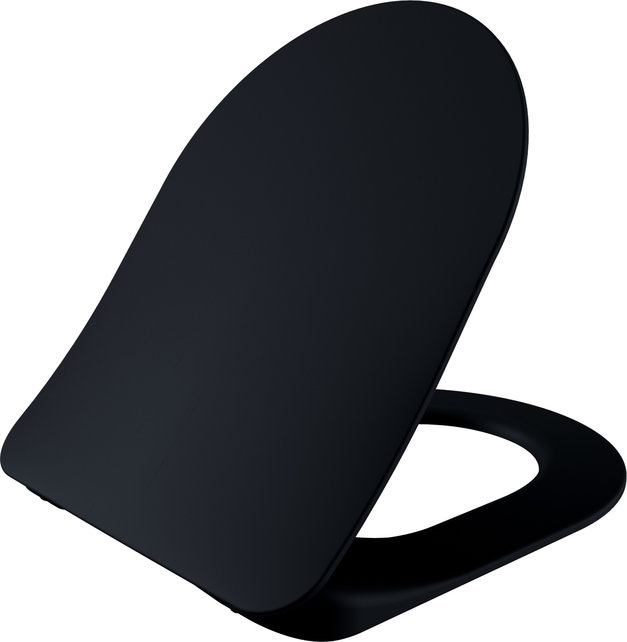 Toiletbril Creavit Freedom Mat Zwart FE320 / FE322 Ultra Dun 36x44,5x2cm