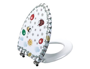 Toiletbril Kids Inox scharnieren Kinder sanitair Wc-bril