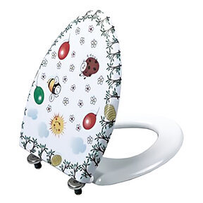 Toiletbril Kids Inox scharnieren Kinder sanitair Wc-bril