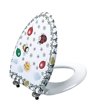 CREAVIT Toiletbril Kids Inox scharnieren Kinder sanitair Wc-bril
