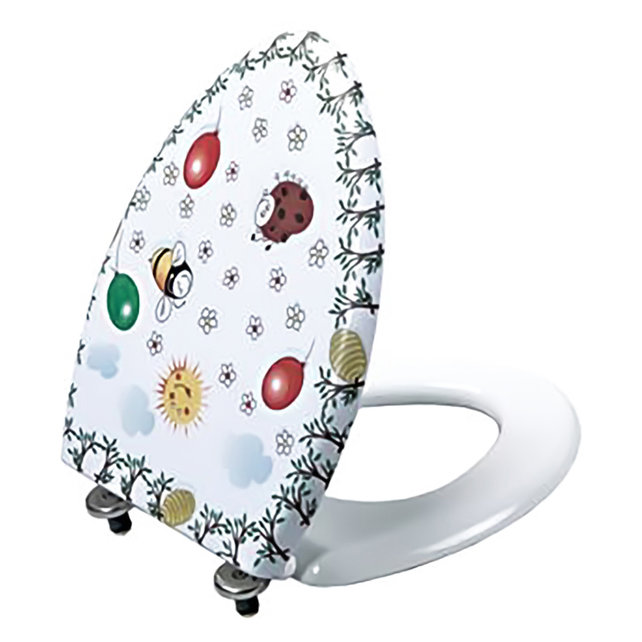 Toiletbril Kids Inox scharnieren Kinder sanitair Wc-bril