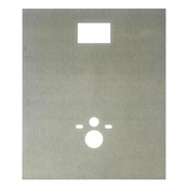 Waterwerende Voorzetwand Inbouwreservoir 120x100cm 18mm  voorgeboord  wandplaat  MDF